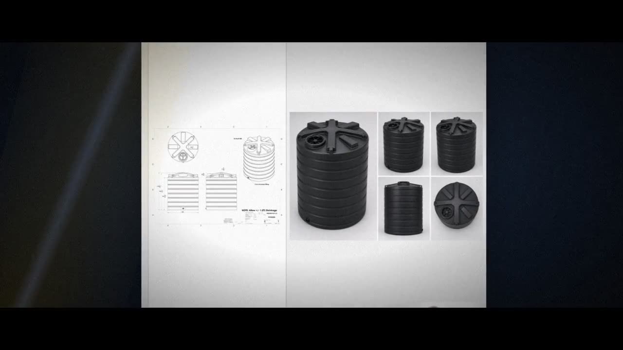 Enduraplas 2500 Gallon Black Vertical Storage Tank video