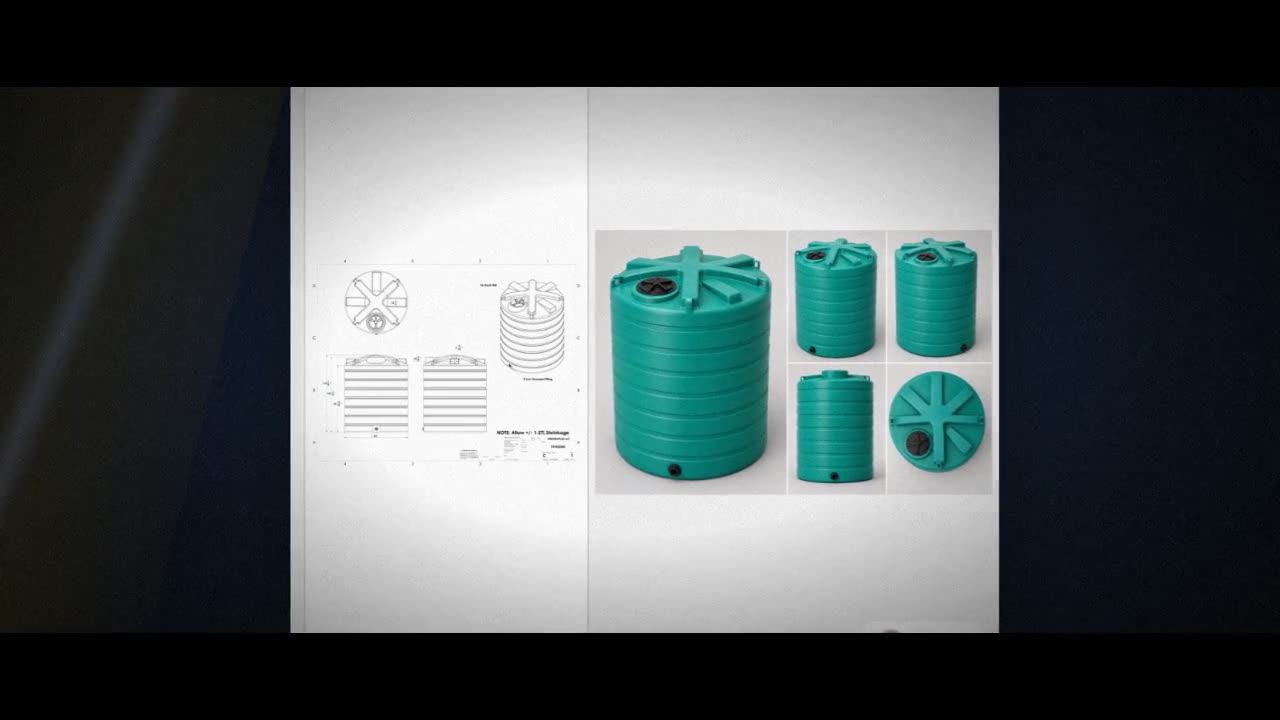 Enduraplas 2500 Gallon Green Vertical Storage Tank video