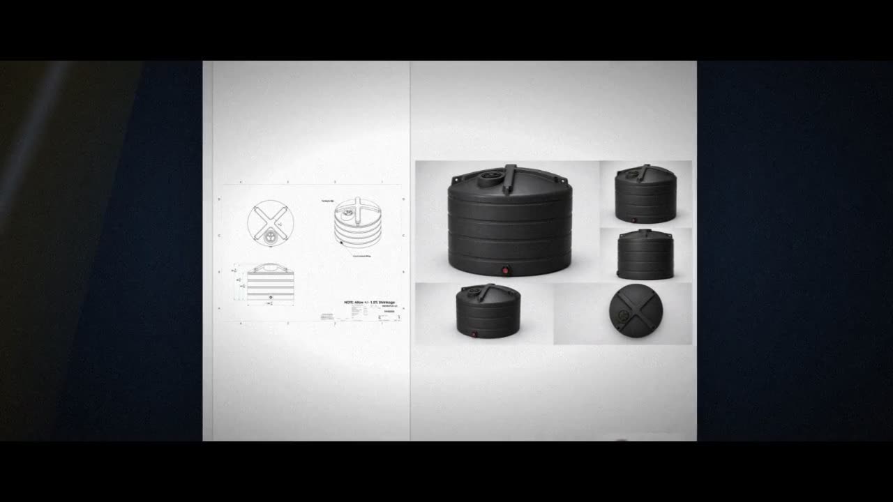Enduraplas 2520 Gallon Black Vertical Storage Tank video