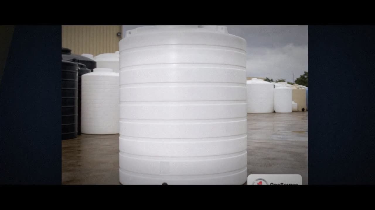 Enduraplas 3000 Gallon White Vertical Storage Tank video
