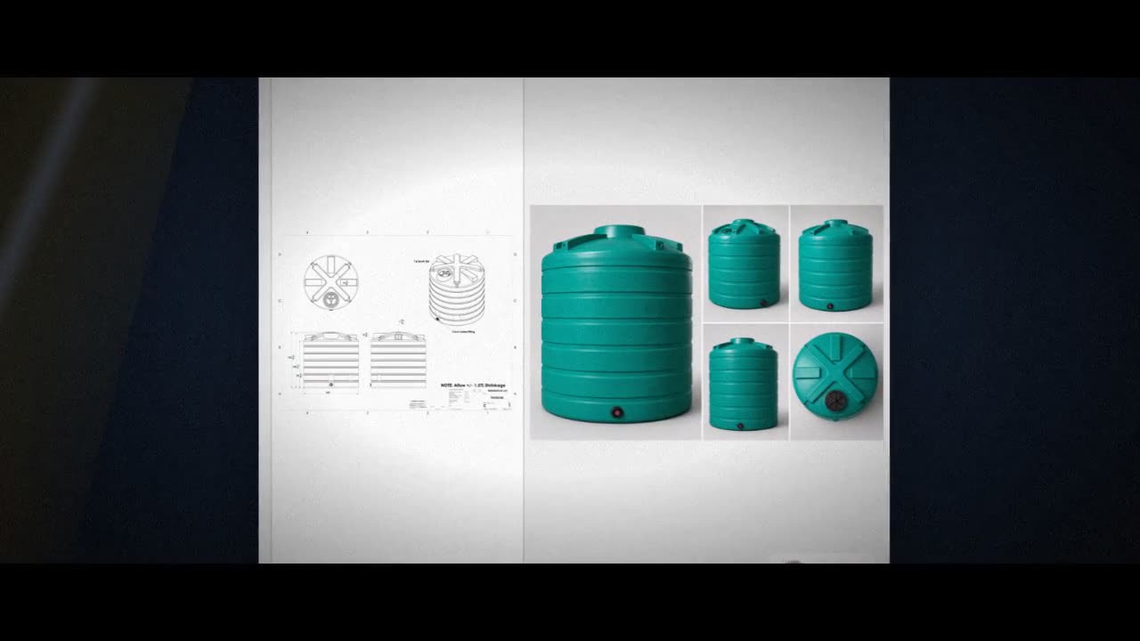 Enduraplas 3100 Gallon Green Vertical Storage Tank video