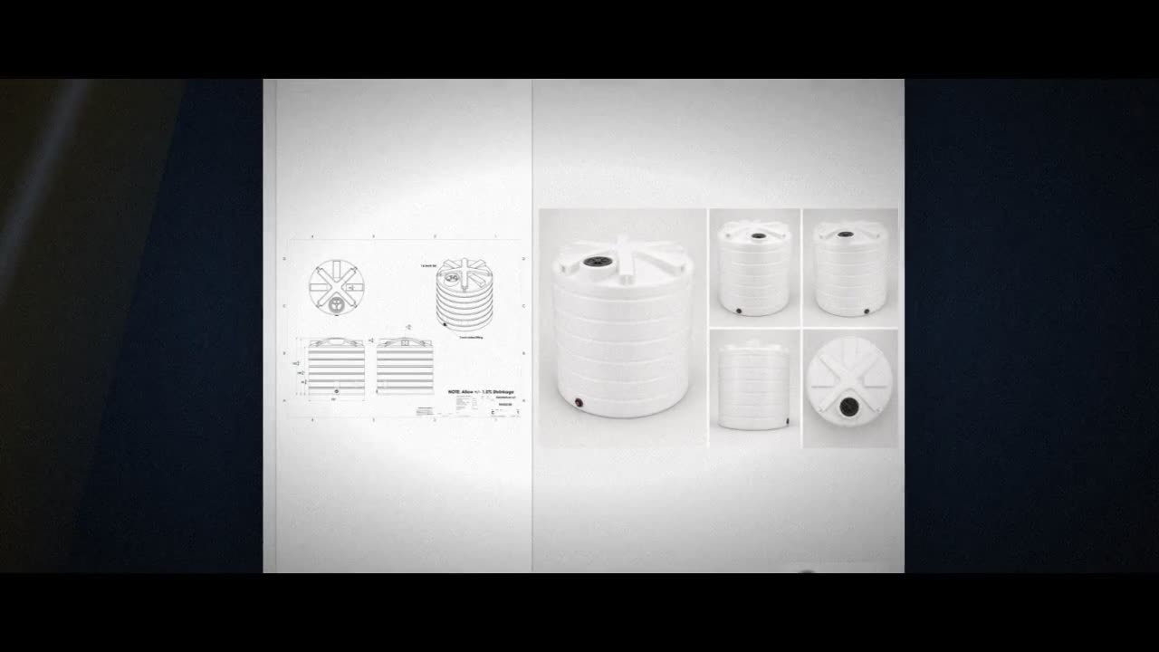 Enduraplas 3100 Gallon White Vertical Storage Tank video