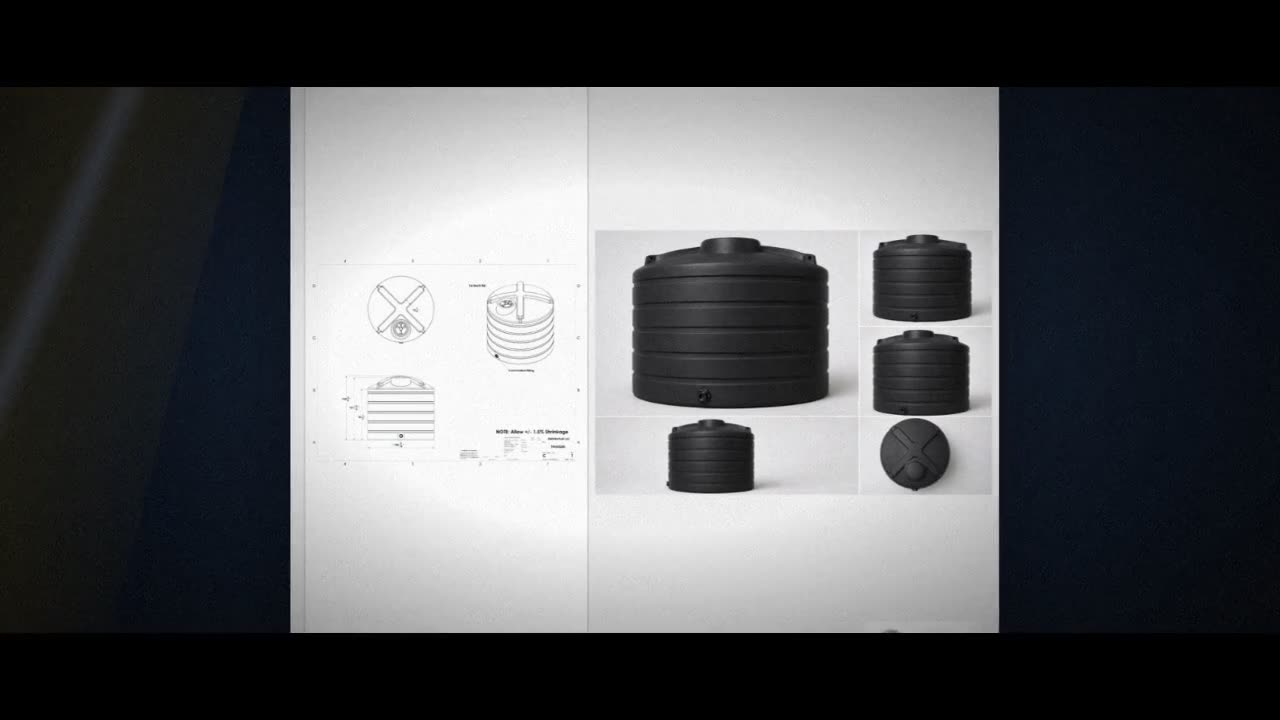Enduraplas 3200 Gallon Black Vertical Storage Tank video