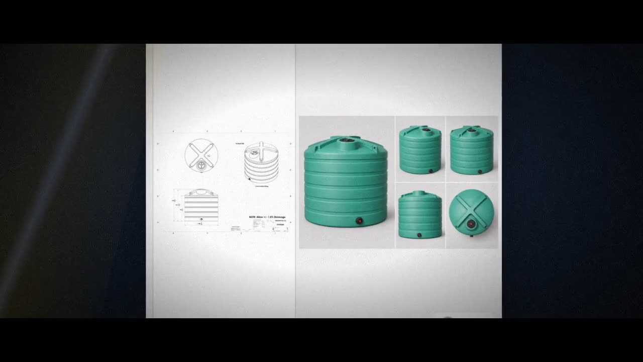Enduraplas 3200 Gallon Green Vertical Storage Tank video