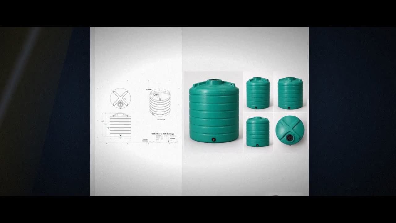 Enduraplas 4000 Gallon Green Vertical Storage Tank video