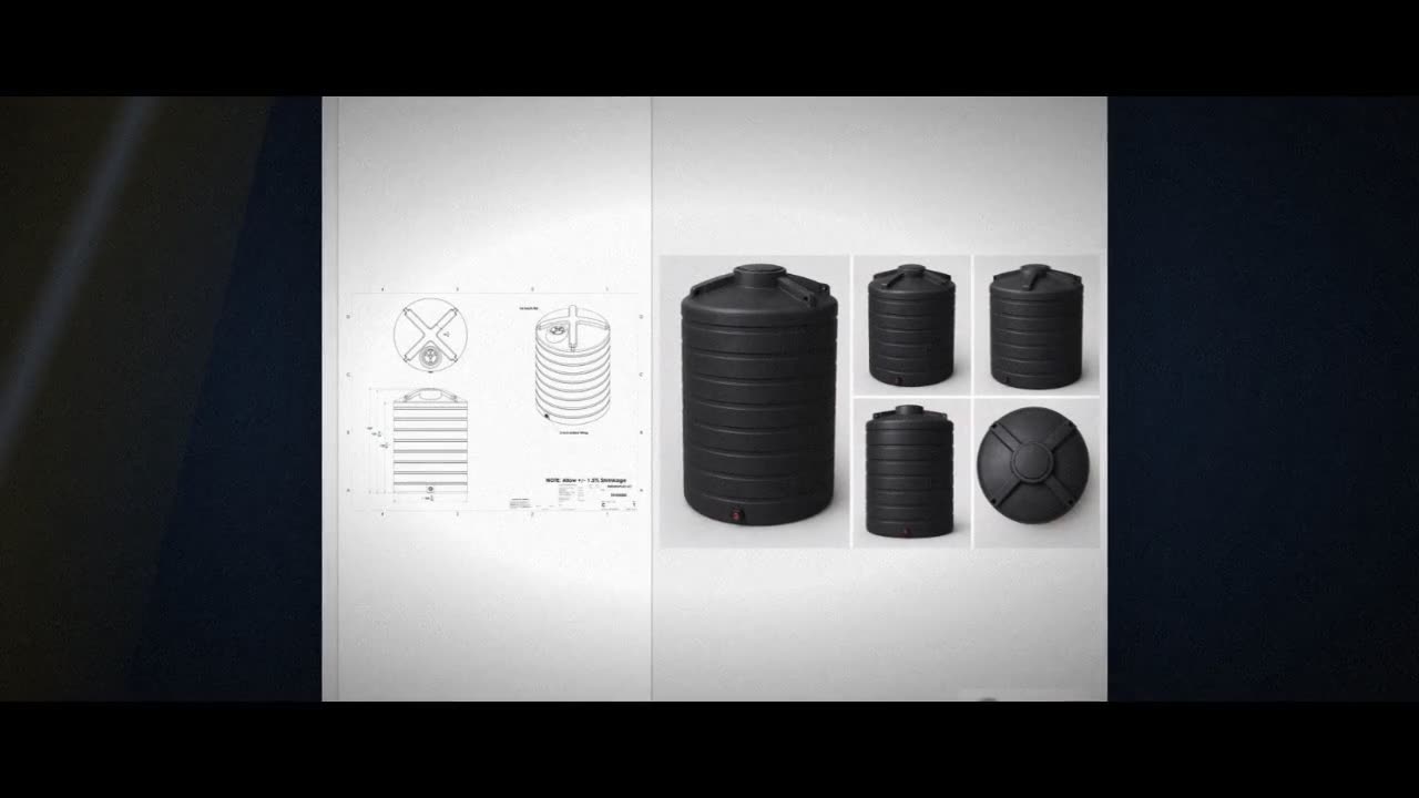 Enduraplas 5000 Gallon Black Vertical Storage Tank video