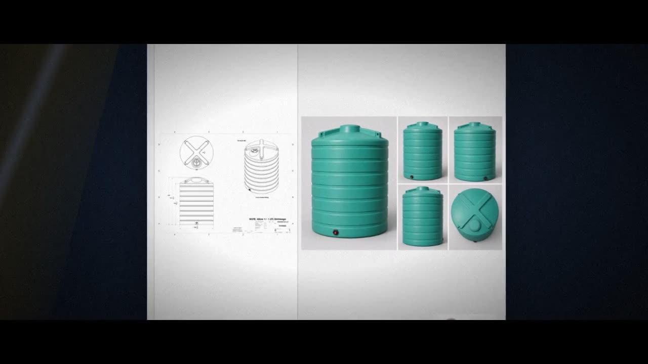 Enduraplas 5000 Gallon Green Vertical Storage Tank video