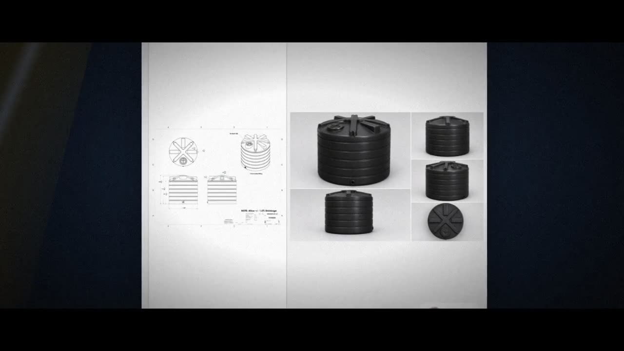 Enduraplas 5050 Gallon Black Vertical Storage Tank video
