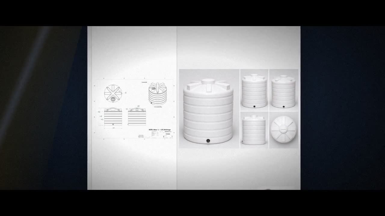Enduraplas 5050 Gallon White Vertical Storage Tank video