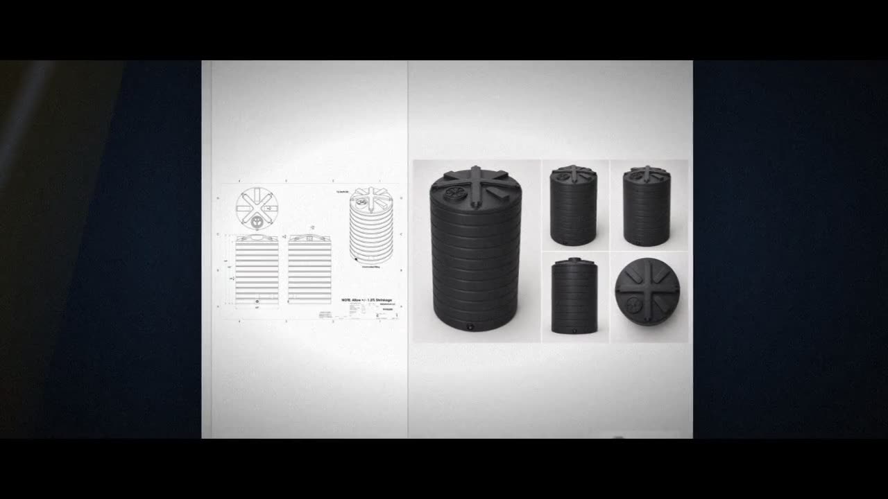 Enduraplas 5200 Gallon Black Vertical Storage Tank video