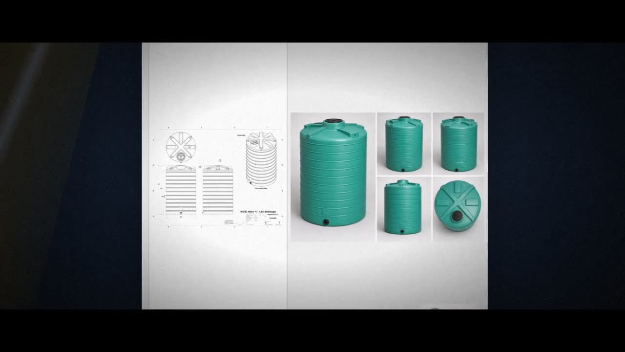 Enduraplas 5200 Gallon Green Vertical Storage Tank video