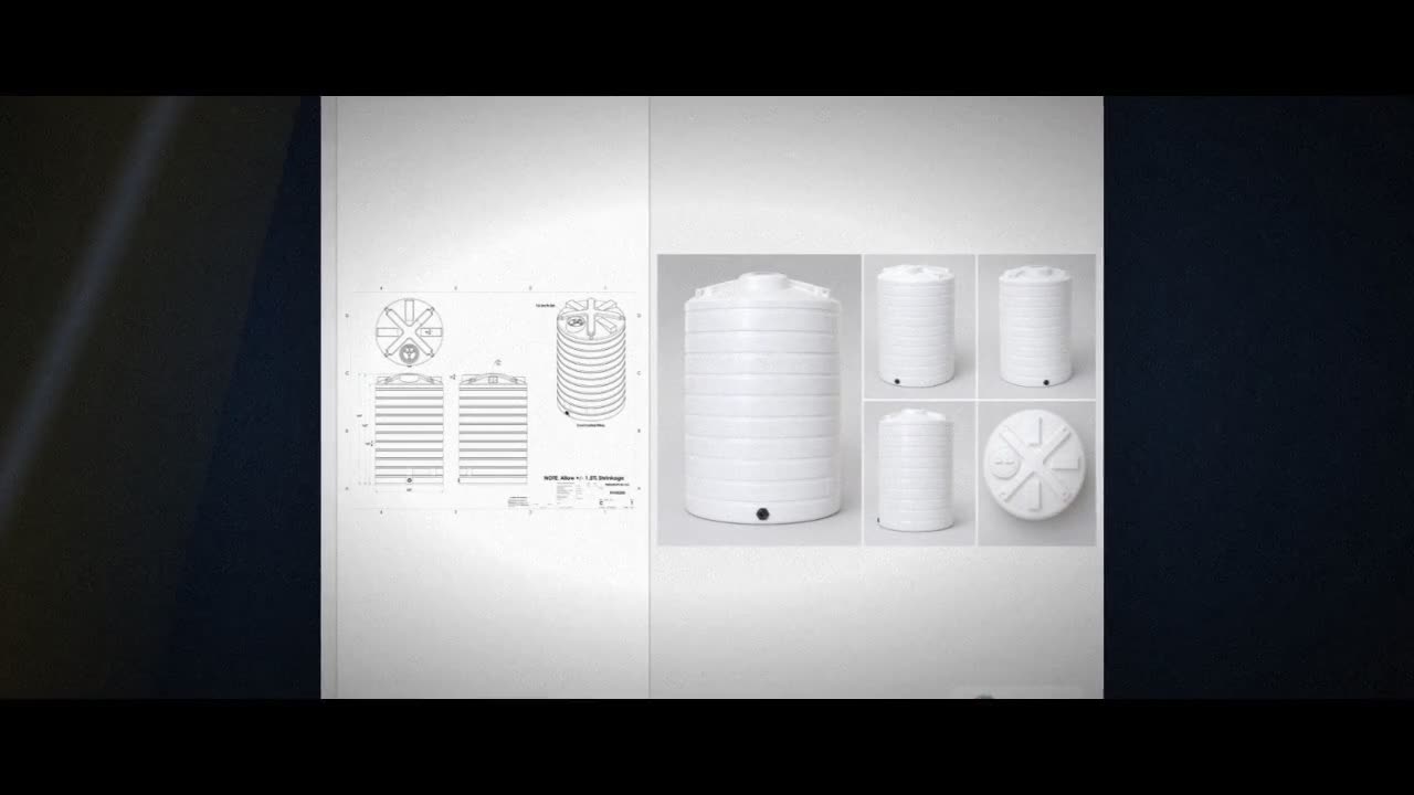 Enduraplas 5200 Gallon White Vertical Storage Tank video
