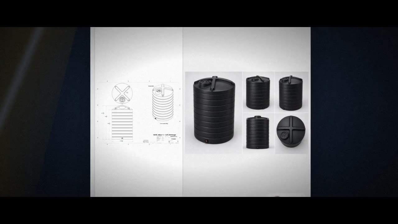 Enduraplas 6000 Gallon Black Vertical Storage Tank video