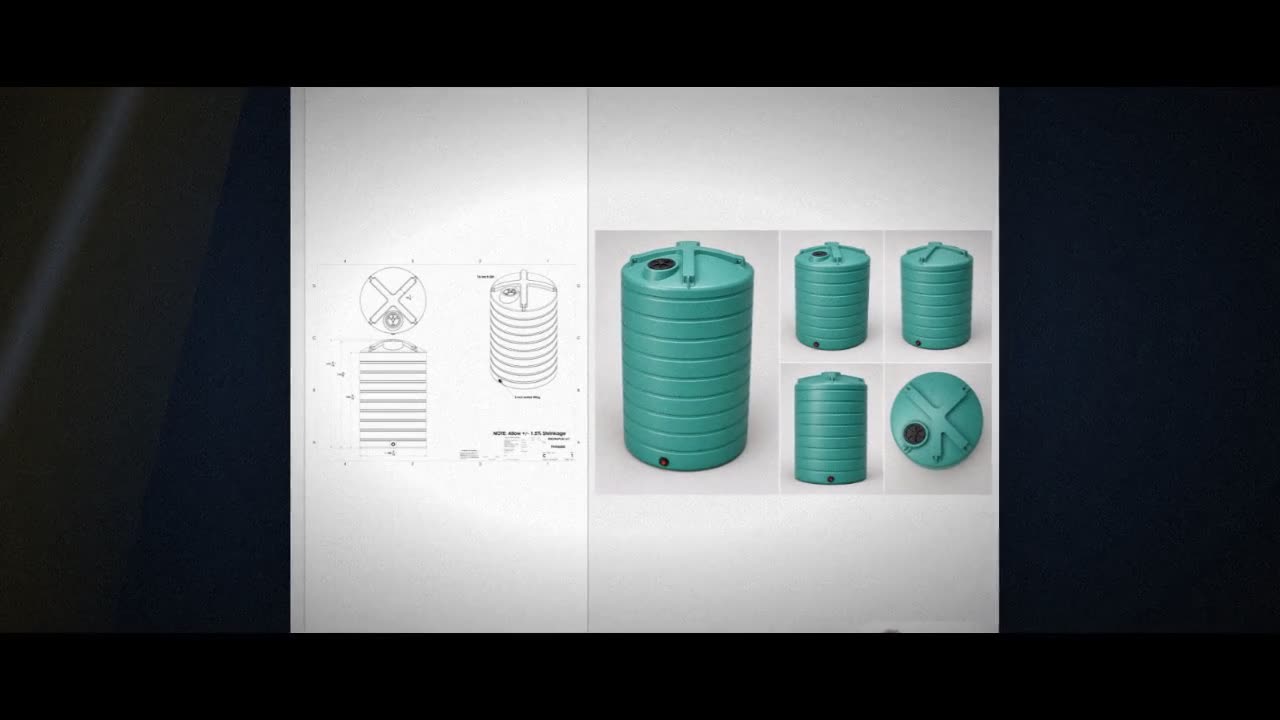 Enduraplas 6000 Gallon Green Vertical Storage Tank video