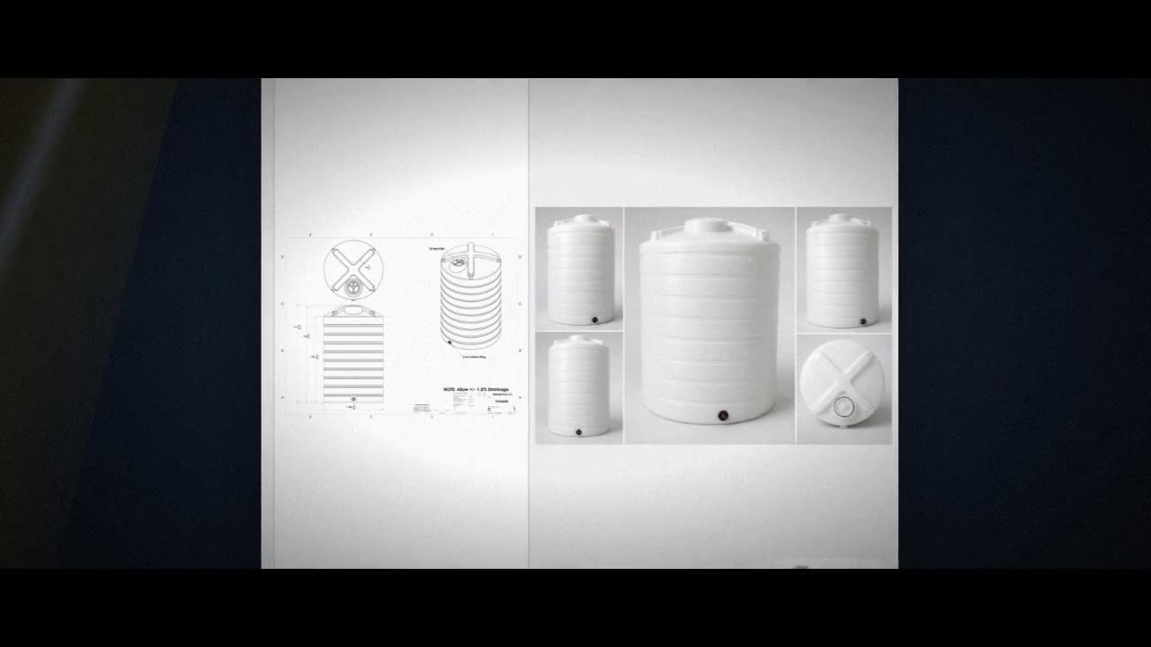 Enduraplas 6000 Gallon White Vertical Storage Tank video