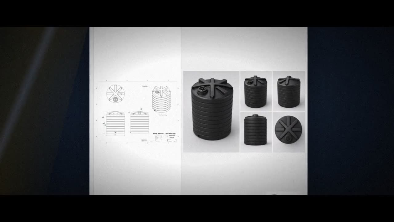 Enduraplas 6250 Gallon Black Vertical Storage Tank video