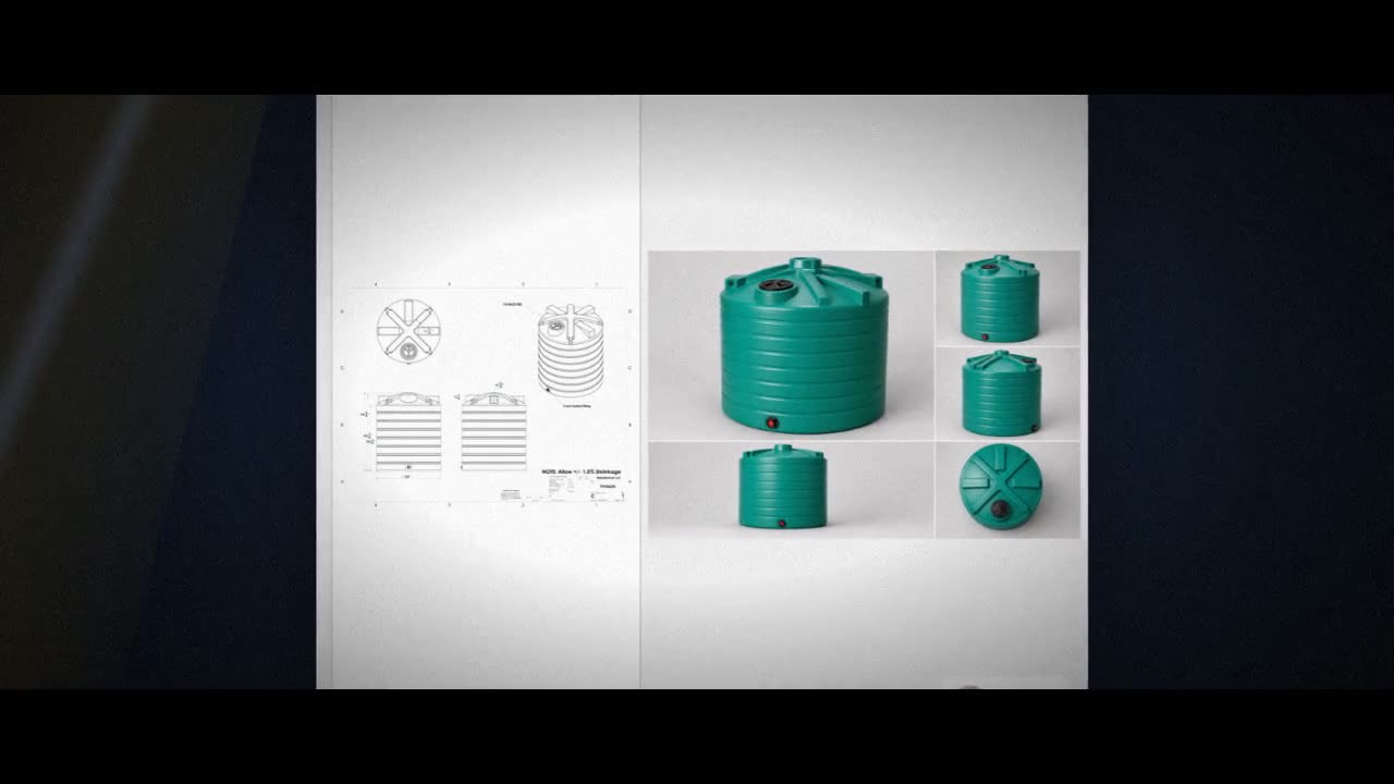 Enduraplas 6250 Gallon Green Vertical Storage Tank video