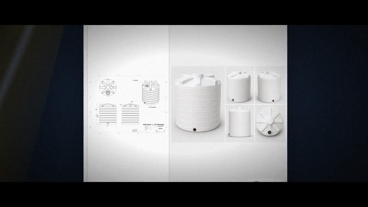 Enduraplas 6250 Gallon White Vertical Storage Tank video