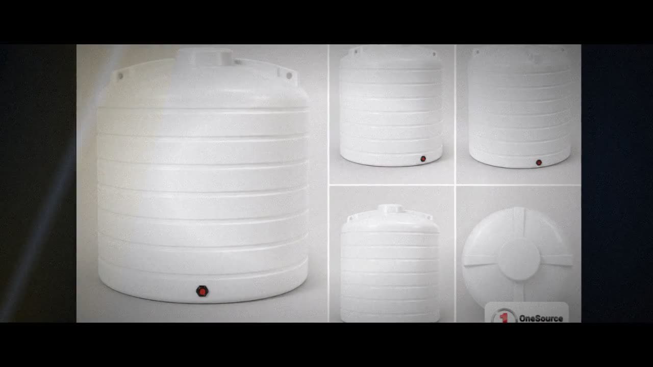 Enduraplas 8000 Gallon White Vertical Storage Tank video