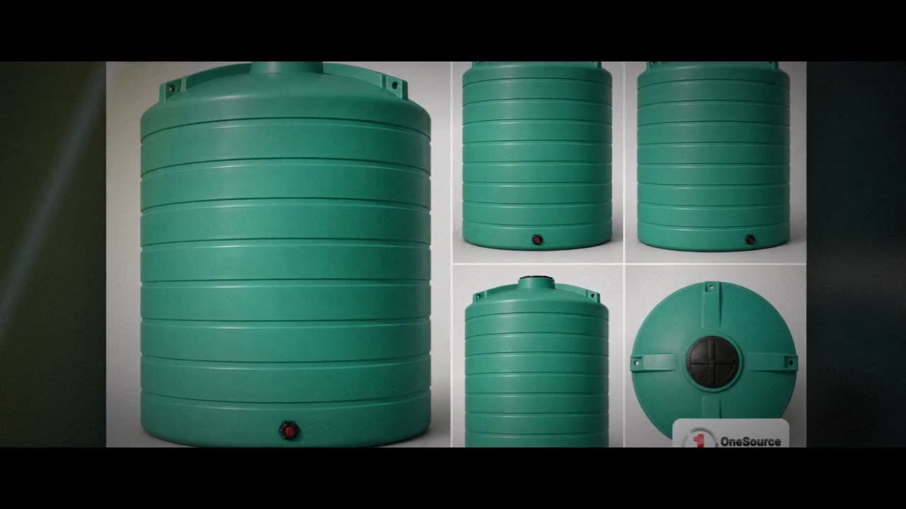 Enduraplas 10000 Gallon Green Vertical Storage Tank video