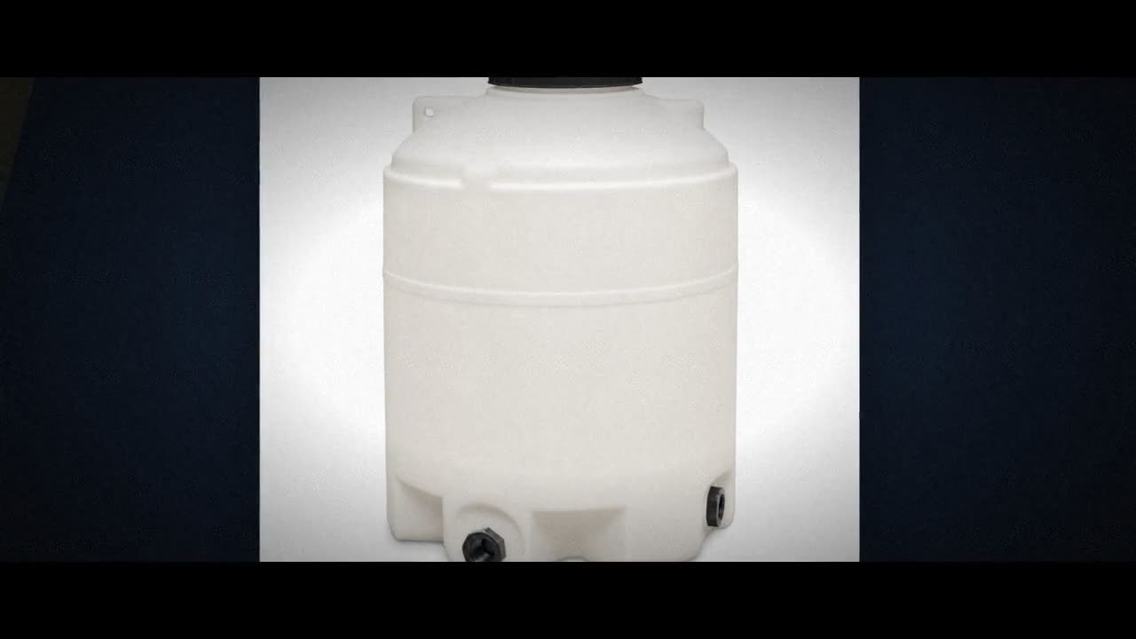 100 Gallon Plastic Vertical Water Storage Tank video