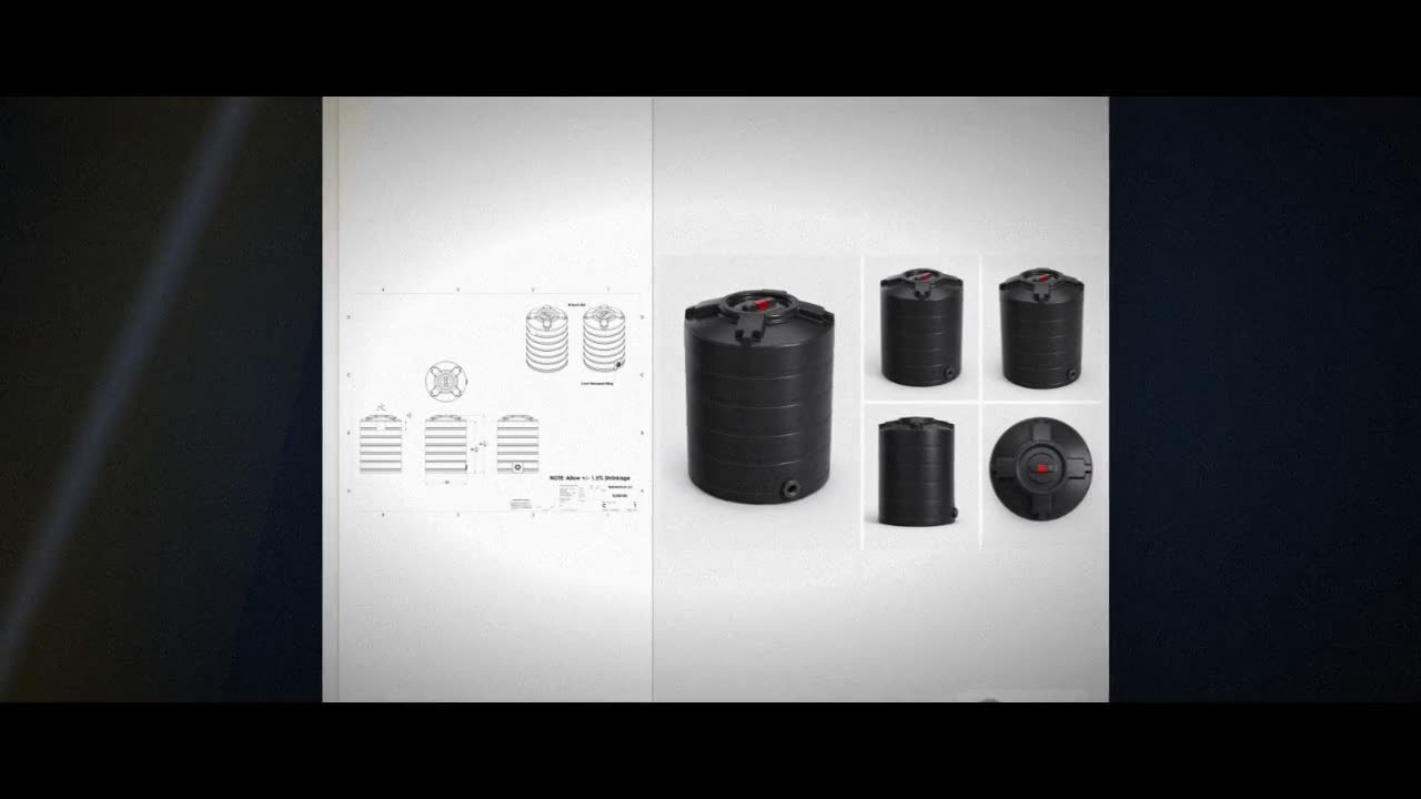 Enduraplas 100 Gallon Black Vertical Water Storage Tank video