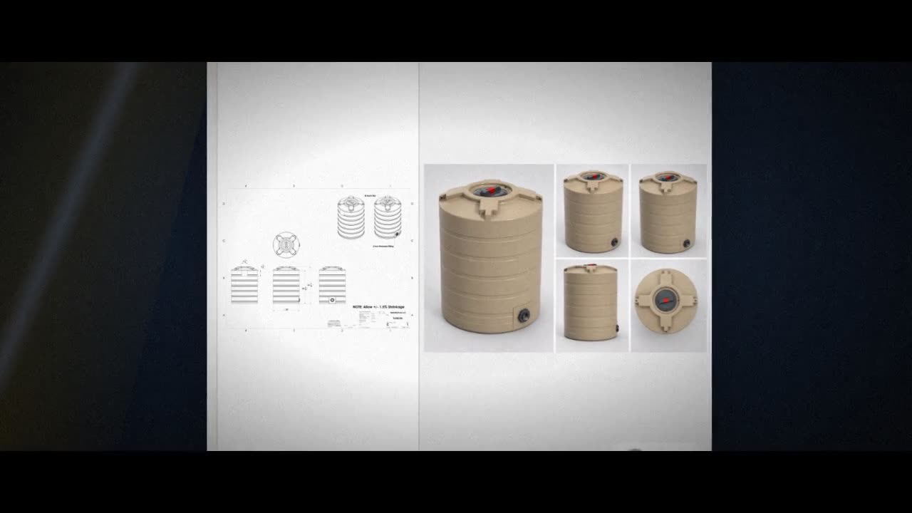 Enduraplas 100 Gallon Beige Vertical Water Storage Tank video
