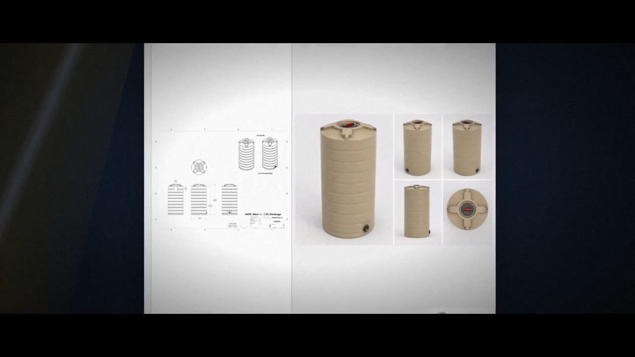 Enduraplas 150 Gallon Beige Vertical Water Storage Tank video