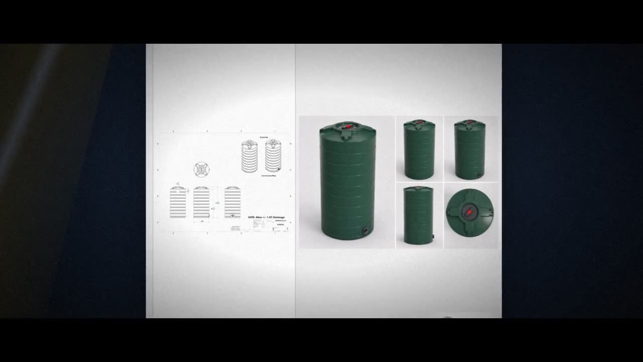Enduraplas 150 Gallon Dark Green Vertical Water Storage Tank video