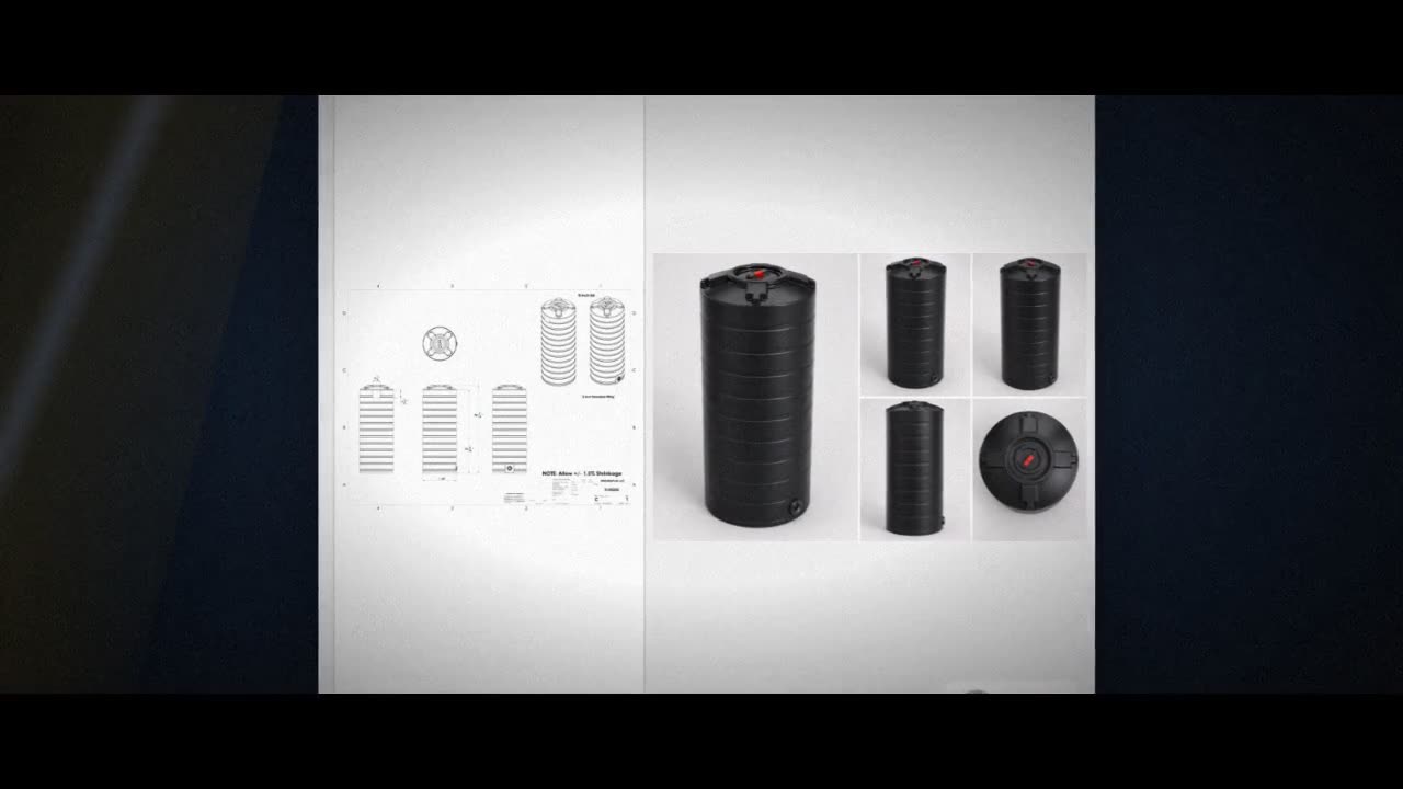 Enduraplas 200 Gallon Black Vertical Water Storage Tank video