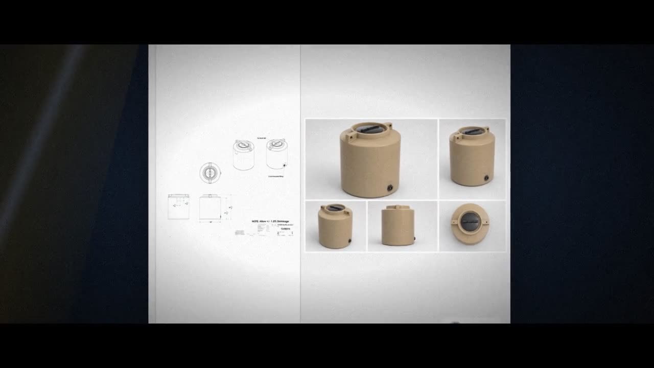 Enduraplas 210 Gallon Beige Vertical Water Storage Tank video