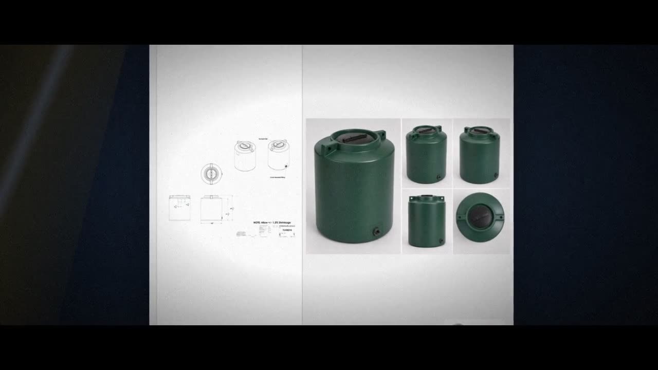 Enduraplas 210 Gallon Dark Green Vertical Water Storage Tank video