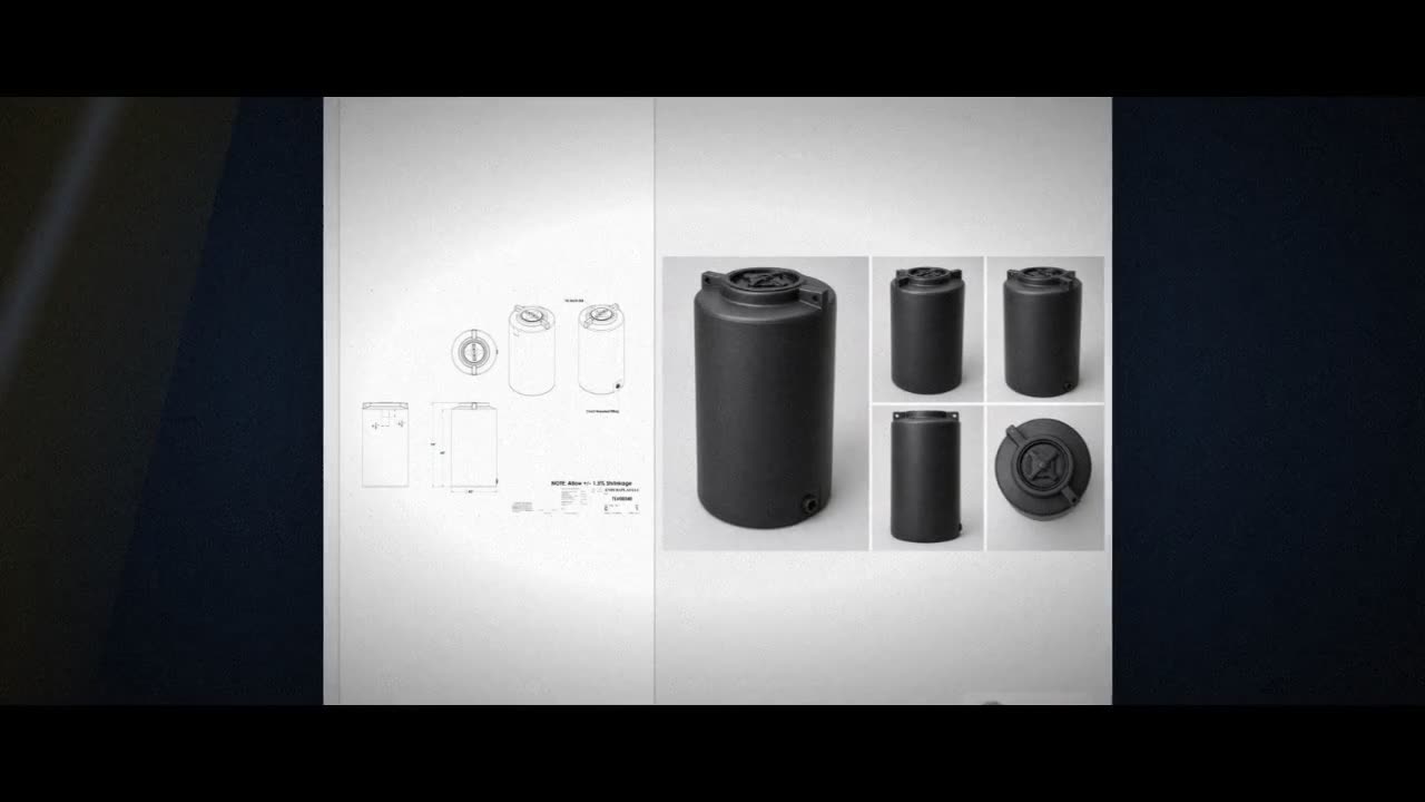 Enduraplas 340 Gallon Black Vertical Water Storage Tank video