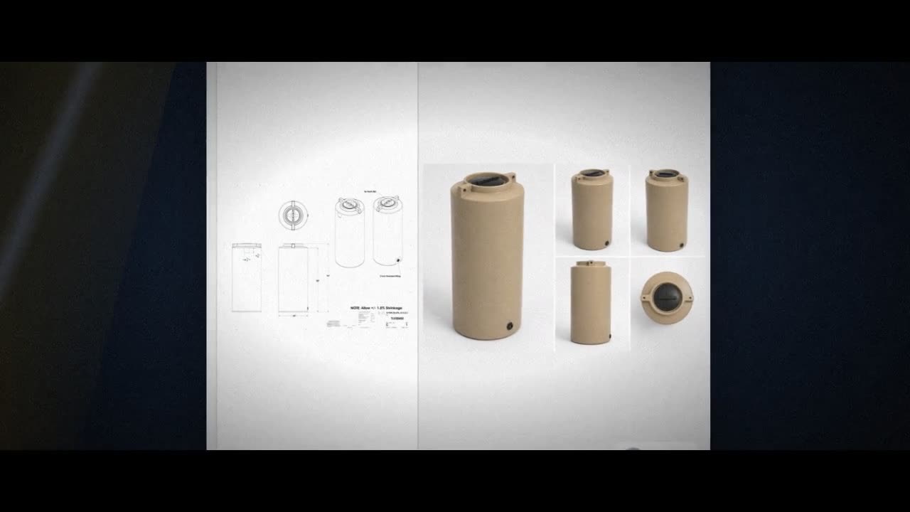 Enduraplas 450 Gallon Beige Vertical Water Storage Tank video