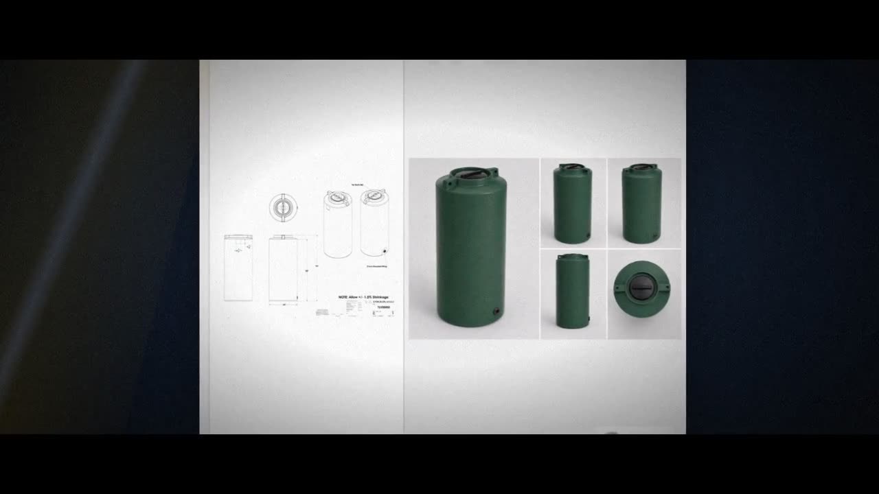 Enduraplas 450 Gallon Dark Green Vertical Water Storage Tank video