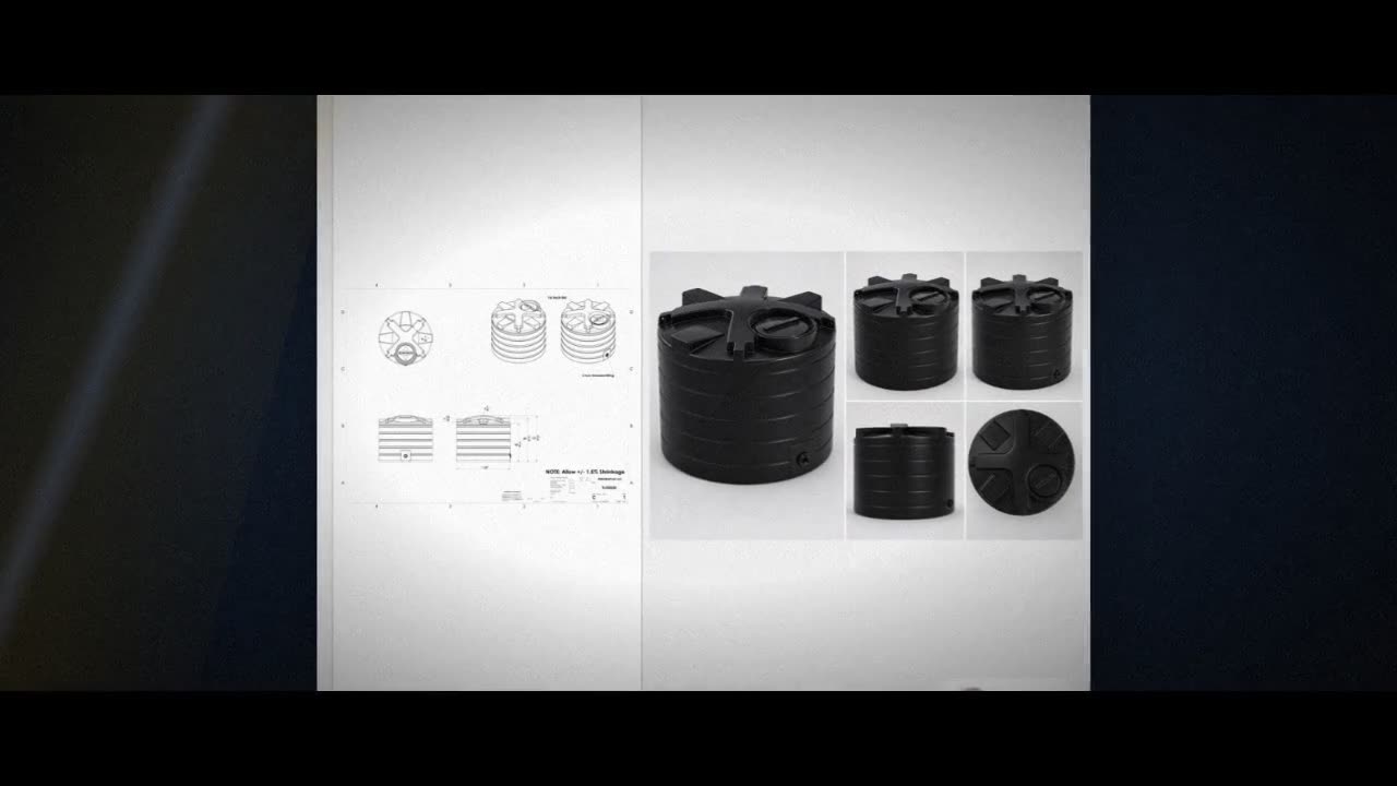 Enduraplas 550 Gallon Black Vertical Water Storage Tank video