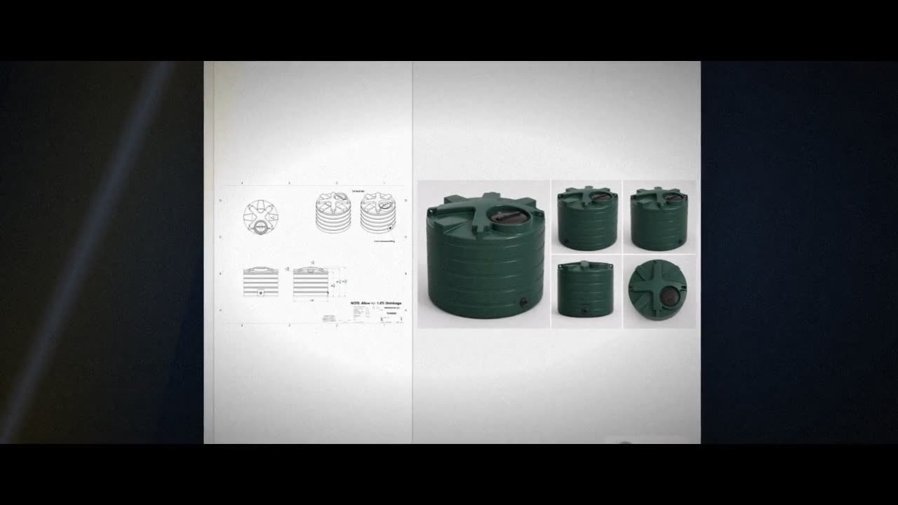 Enduraplas 550 Gallon Dark Green Vertical Water Storage Tank video