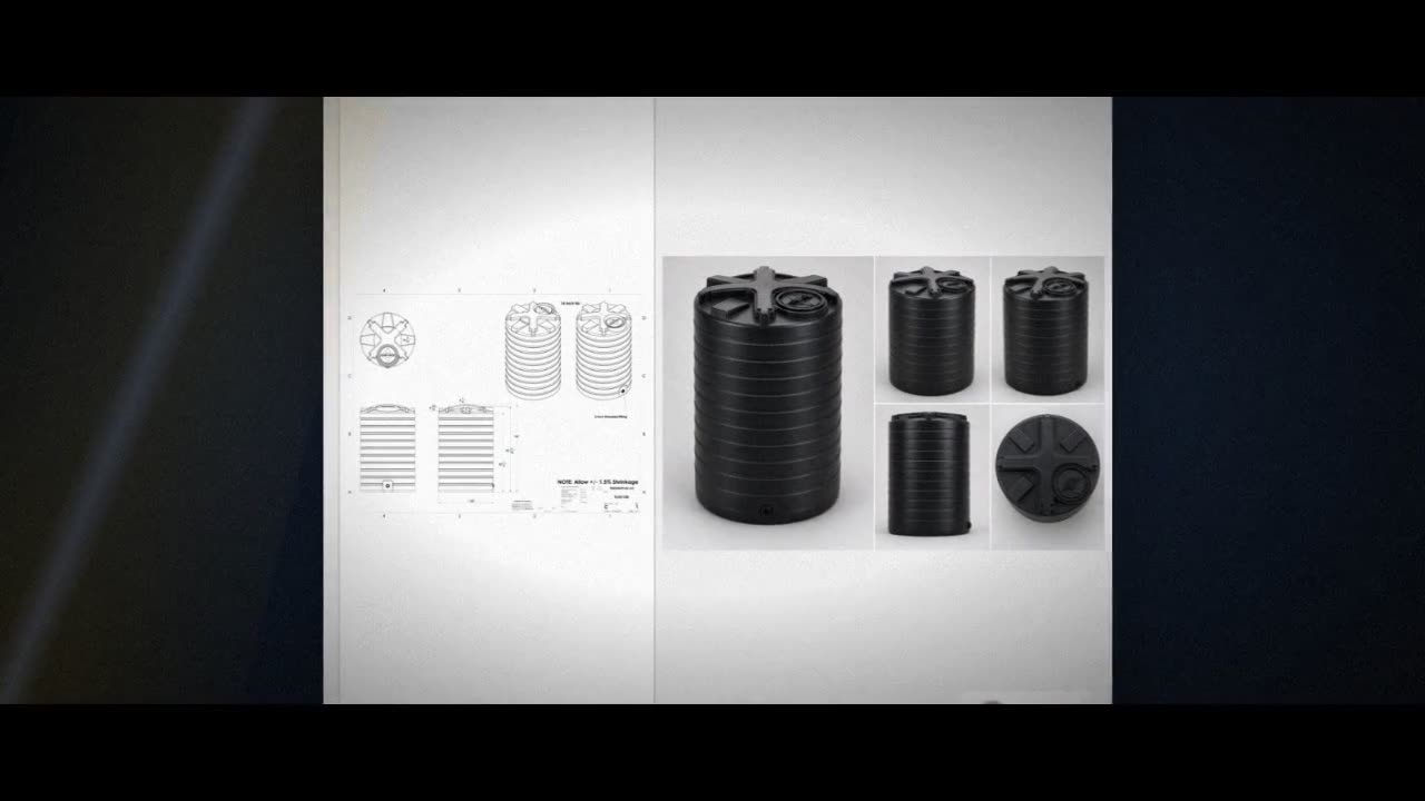 Enduraplas 1100 Gallon Black Vertical Water Storage Tank video