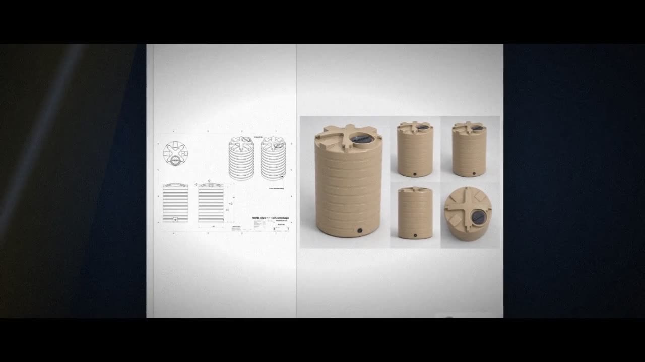 Enduraplas 1100 Gallon Beige Vertical Water Storage Tank video