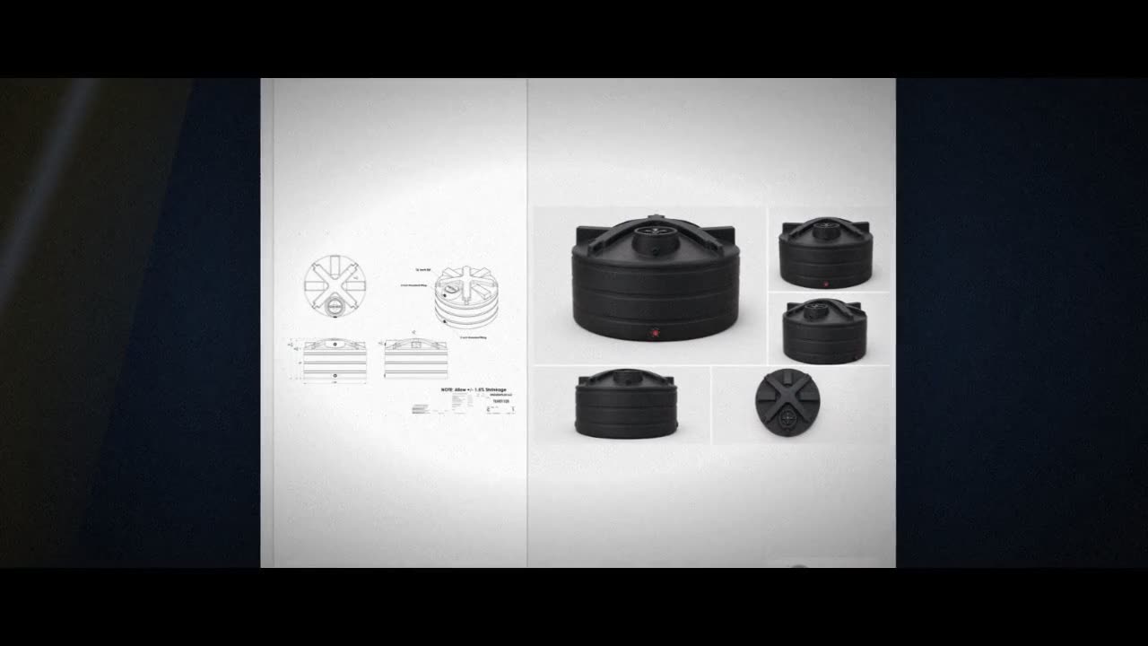 Enduraplas 1125 Gallon Black Vertical Water Storage Tank video