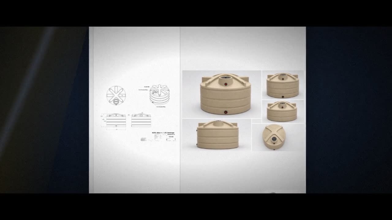 Enduraplas 1200 Gallon Beige Vertical Water Storage Tank video