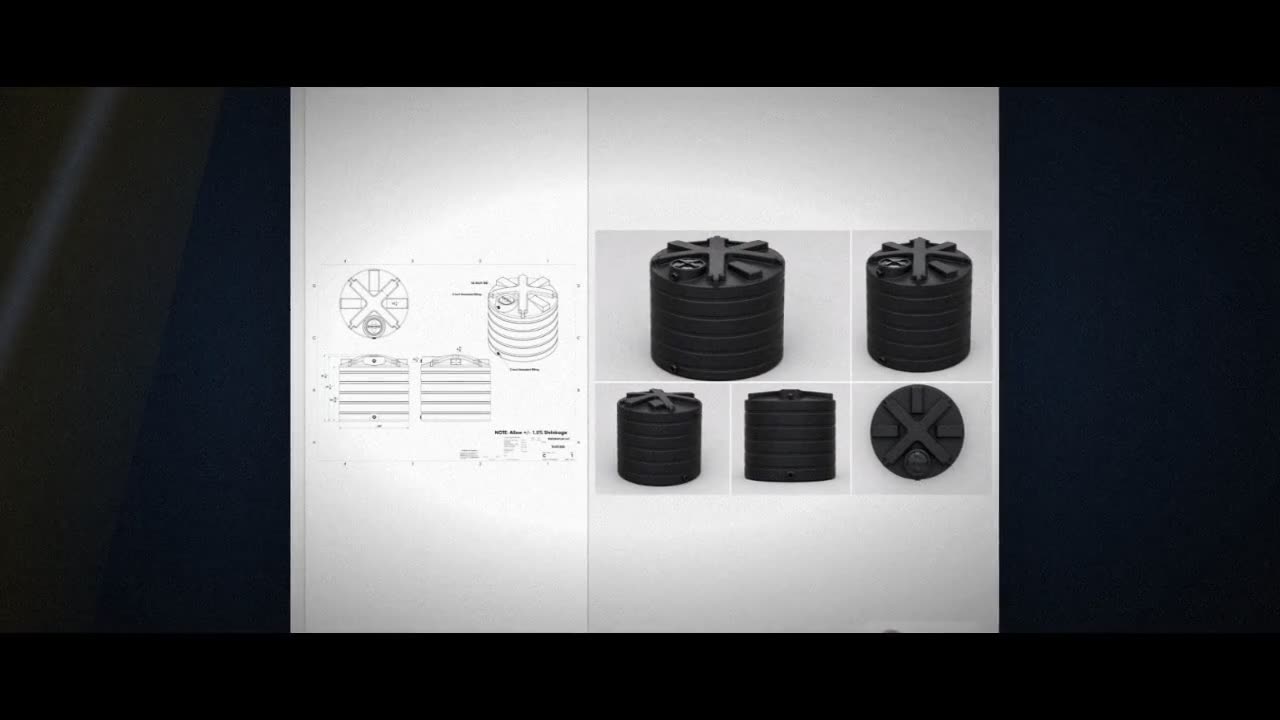 Enduraplas 1550 Gallon Black Vertical Water Storage Tank video