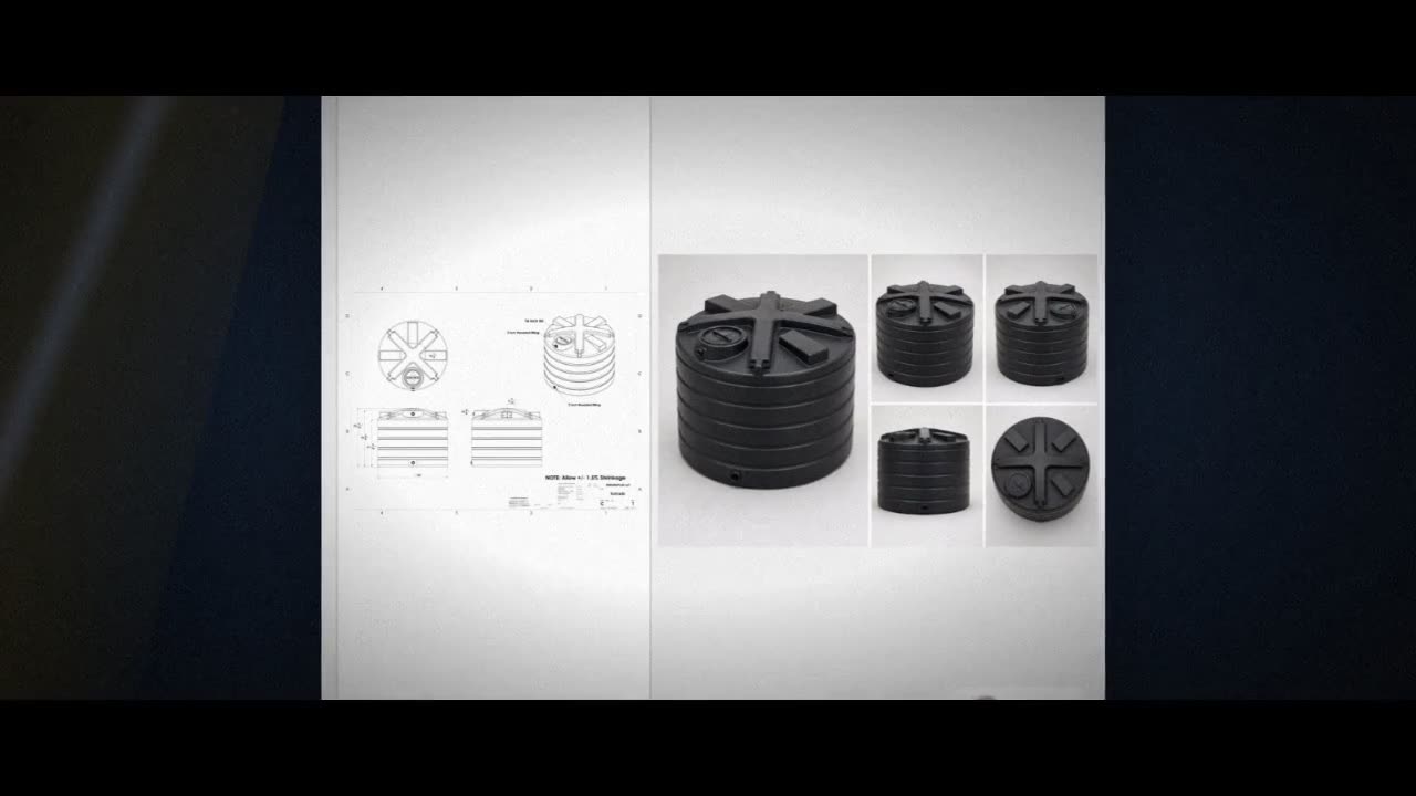 Enduraplas 1650 Gallon Black Vertical Water Storage Tank video