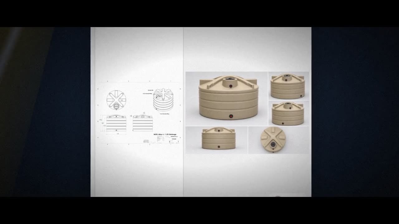 Enduraplas 1650 Gallon Beige Vertical Water Storage Tank video