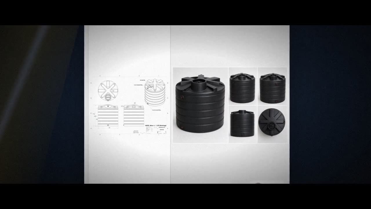 Enduraplas 1750 Gallon Black Vertical Water Storage Tank video