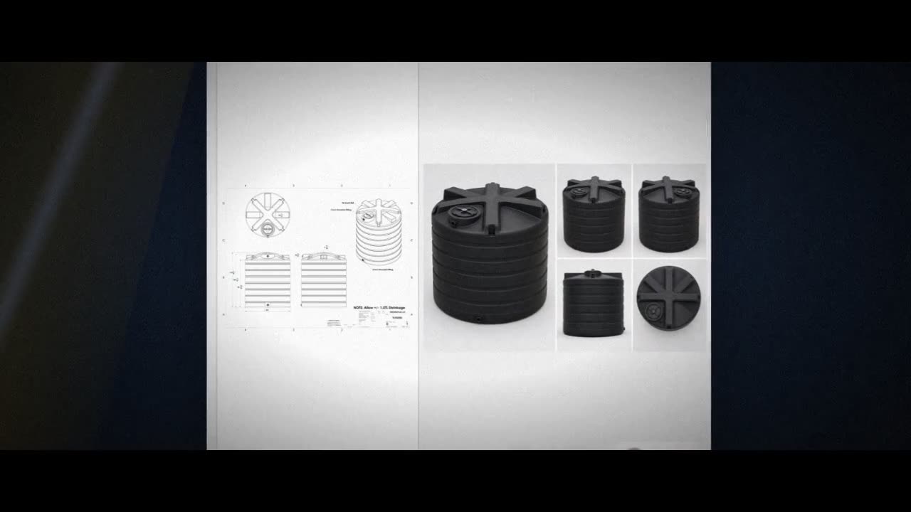 Enduraplas 2500 Gallon Black Vertical Water Storage Tank video