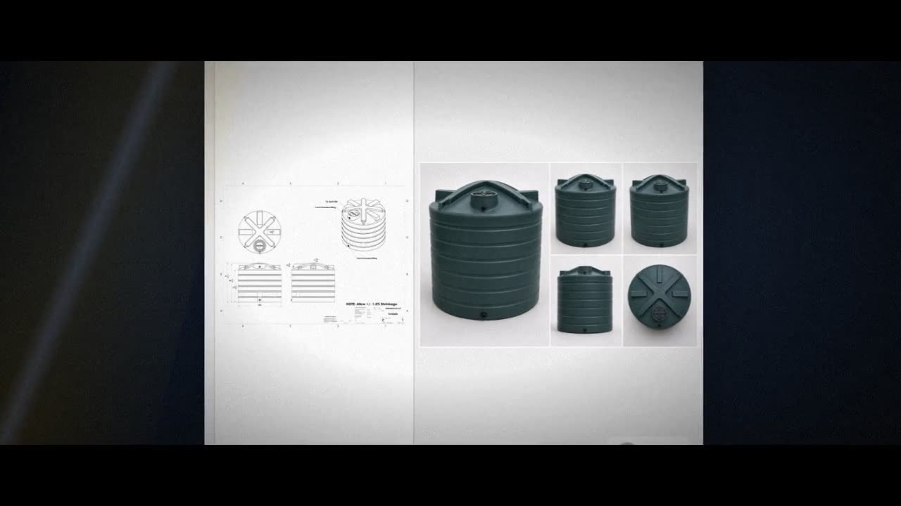 Enduraplas 2600 Gallon Dark Green Vertical Water Storage Tank video