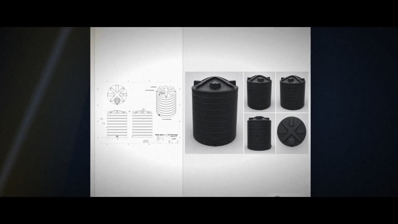 Enduraplas 3000 Gallon Black Vertical Water Storage Tank video