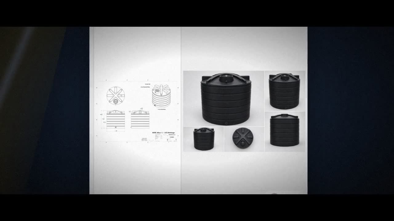 Enduraplas 5050 Gallon Black Vertical Water Storage Tank video