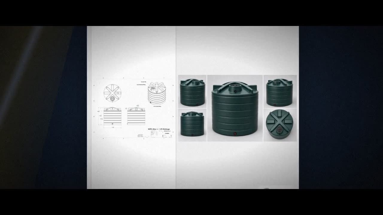 Enduraplas 5050 Gallon Dark Green Vertical Water Storage Tank video